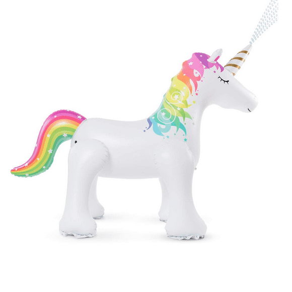 ofyou Unicorn Sprinkler Inflatable Water Toys for Outside,Yard Sprinkler Lawn Sprinkler for Kids,Comes with Exquisite Packaging Unicorn Sprinkler 5.3 ft High 